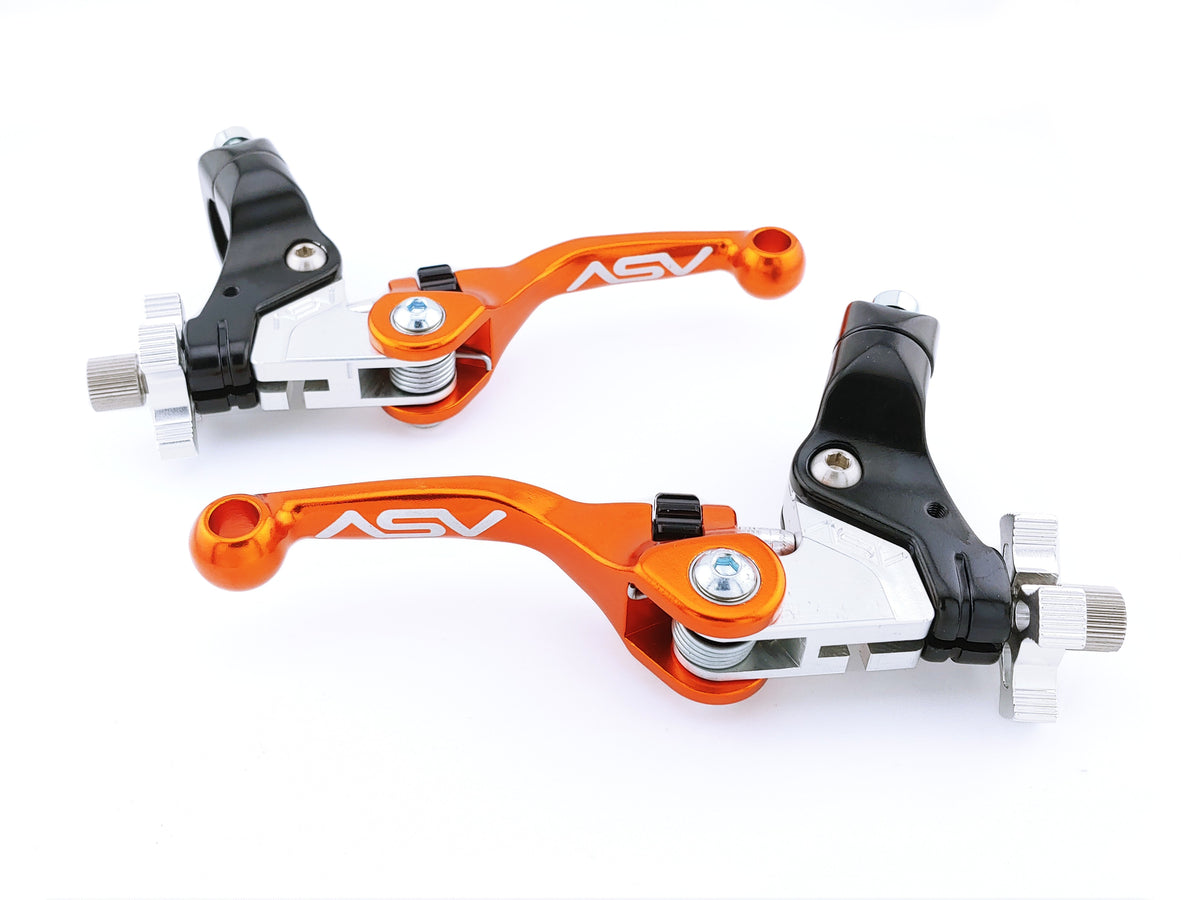 ASV F4 Series Dirt Cable Brake and Clutch Lever Pair Pack w/ Perch # BCF40506SX