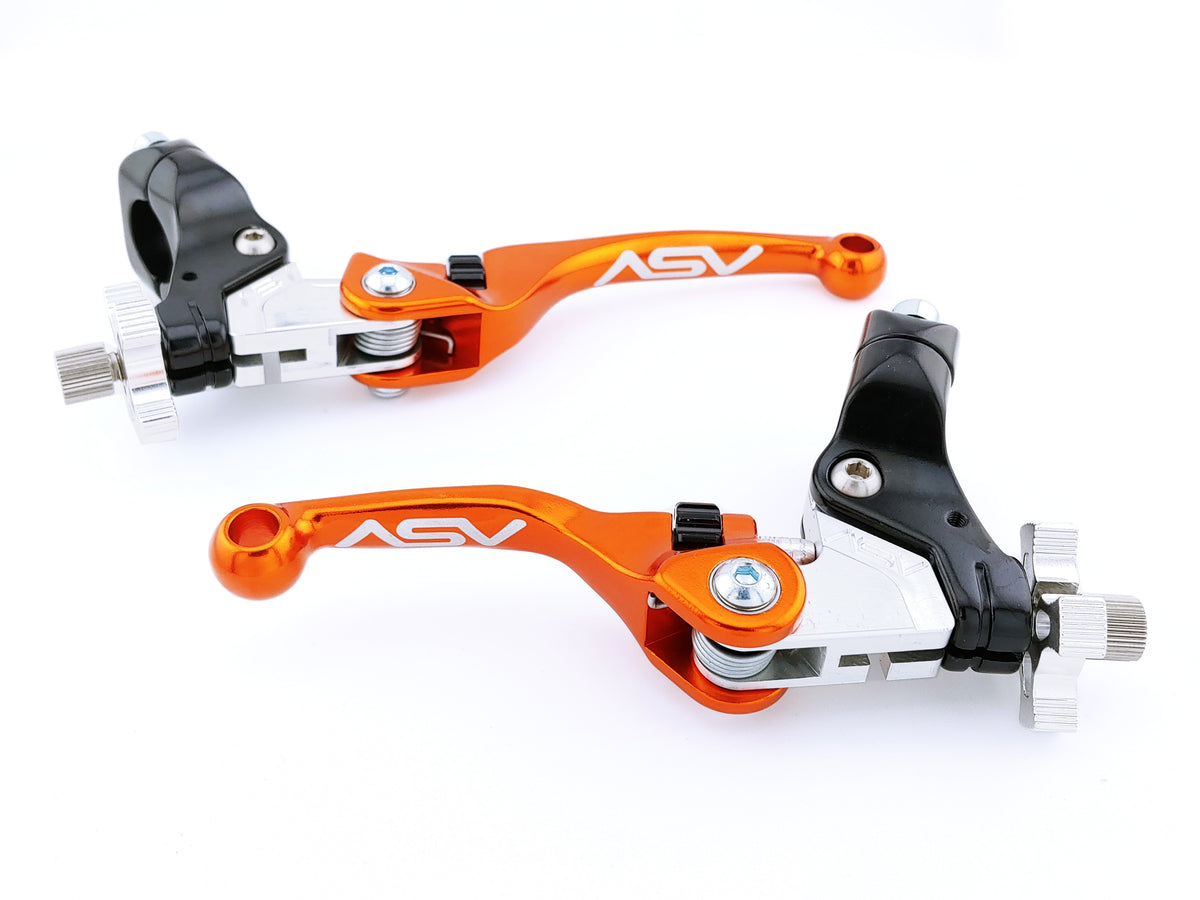 ASV F4 Series Dirt Cable Brake and Clutch Lever Pair Pack w/ Perch # BCF40506SX