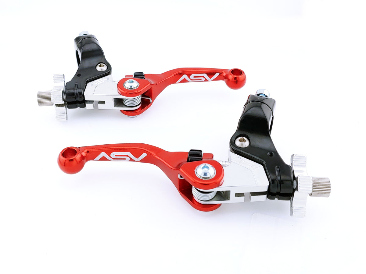 ASV F4 Series Dirt Cable Brake and Clutch Lever Pair Pack w/ Perch # BCF40506SX