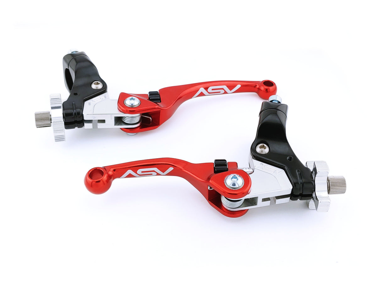 ASV F4 Series Dirt Cable Brake and Clutch Lever Pair Pack w/ Perch # BCF40506SX