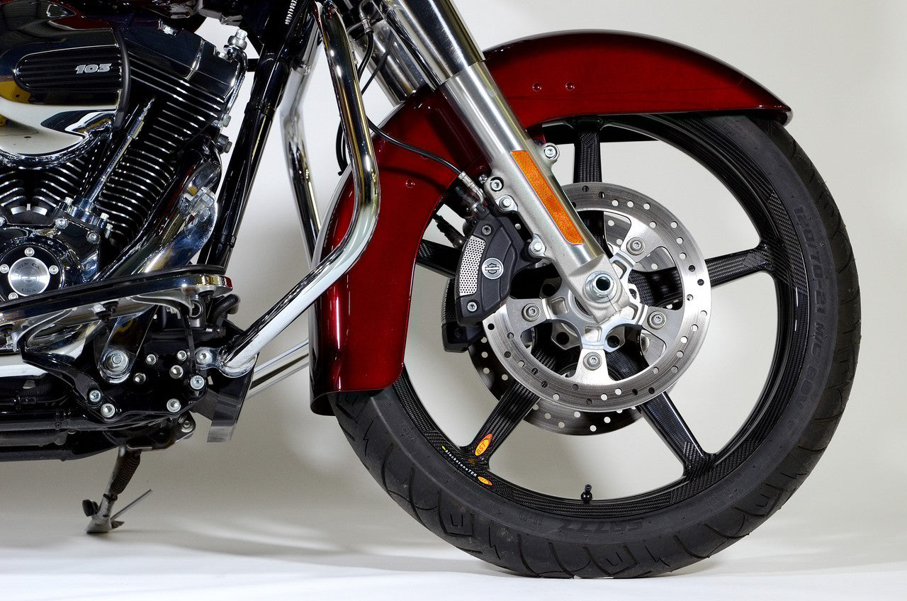 Brock's Performance BST Twin TEK 21 x 3.5 Front Wheel for Spoke Mounted Rotor - Harley-Davidson Touring Models (14-23)