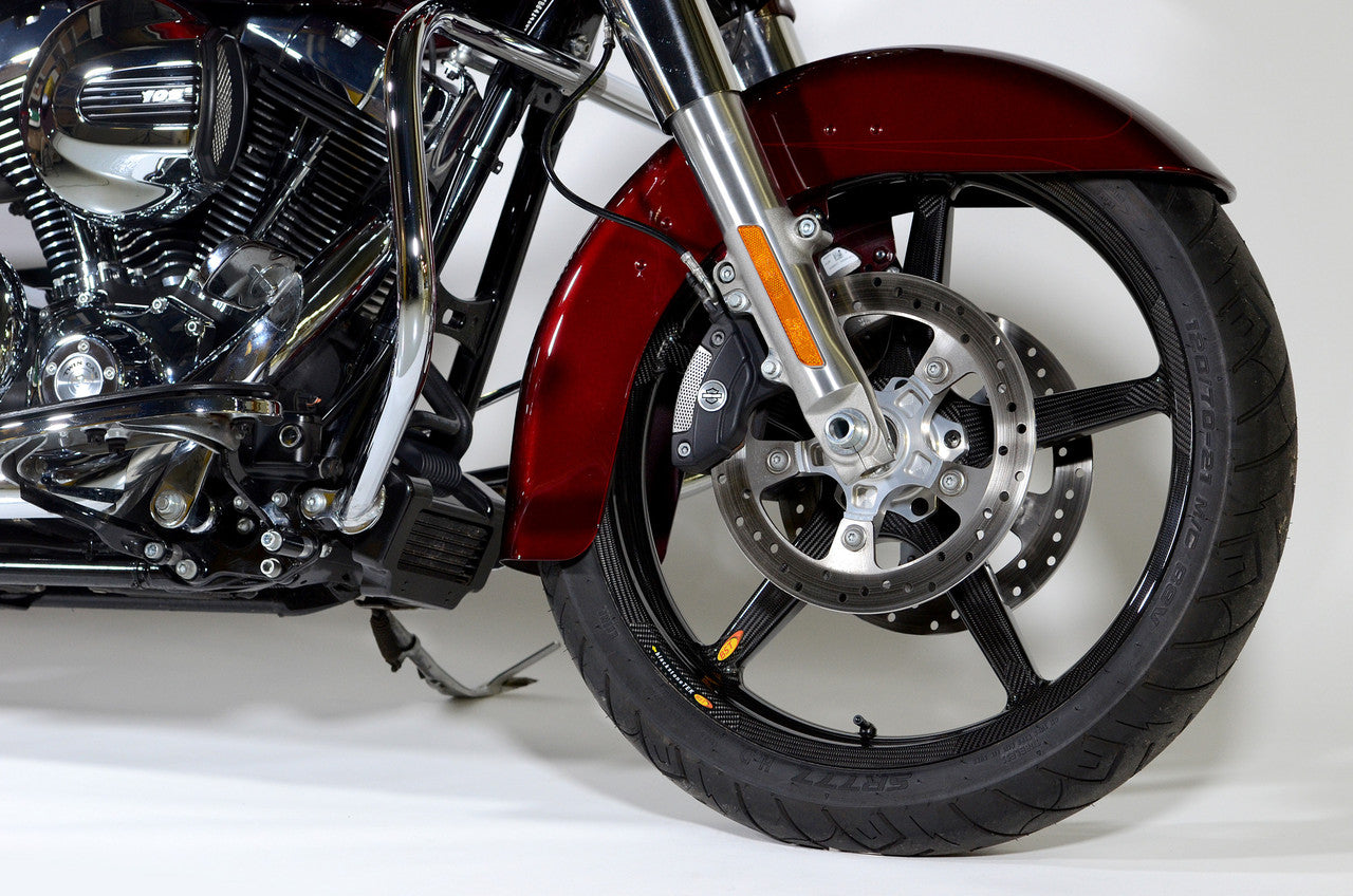 Brock's Performance BST Twin TEK 21 x 3.5 Front Wheel for Spoke Mounted Rotor - Harley-Davidson Touring Models (14-23)