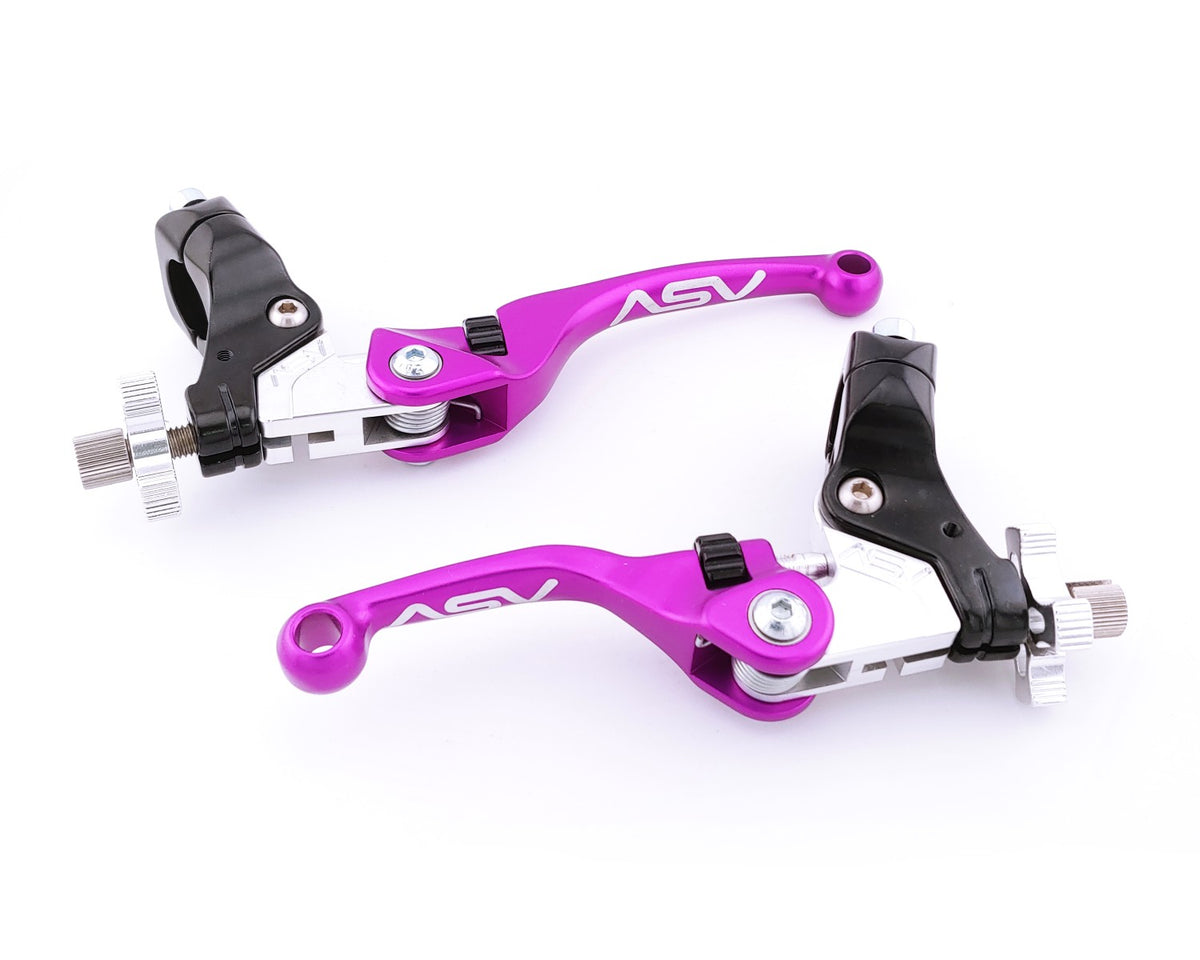 ASV F4 Series Dirt Cable Brake and Clutch Lever Pair Pack w/ Perch # BCF40506SX