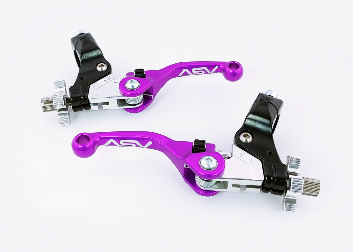 ASV F4 Series Cable Brake and Clutch Lever Pair Pack w/ Perch (For Yamaha) # BCF40506YSX