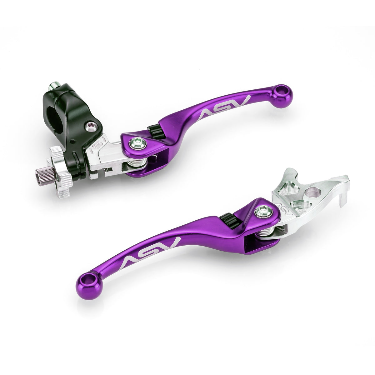 ASV F4 Series ATV Clutch and Brake Lever Pair Pack w/ Perch (For Yamaha) # BCF4A106YSX