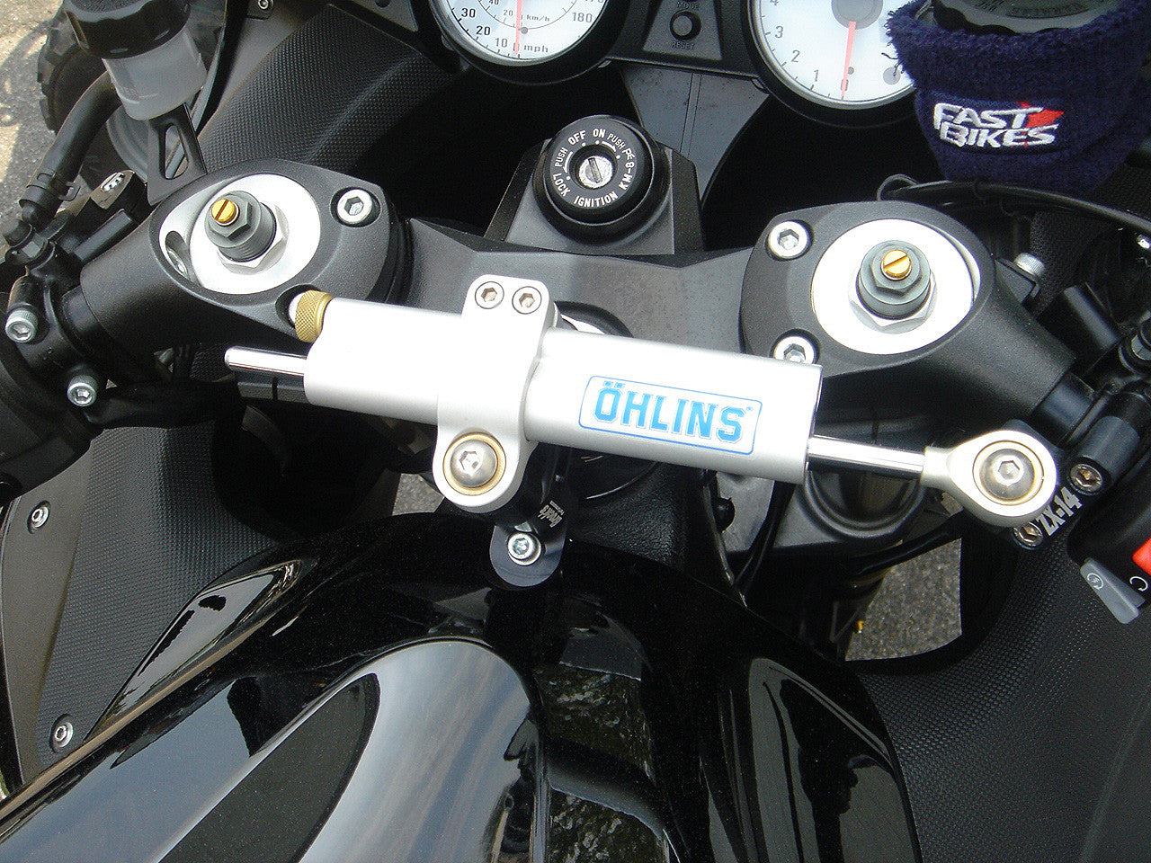 Brock's Performance Heli Bar Riser Spacer Use with Steering Damper ZX-14R (06-25)