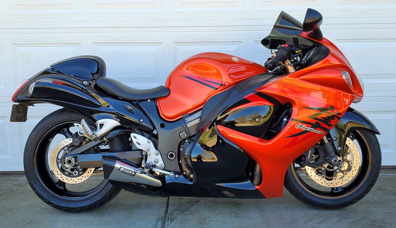 Brock's Performance Penta-Carbon Full System 15" Muffler (Polished) Suzuki Hayabusa (99-26)