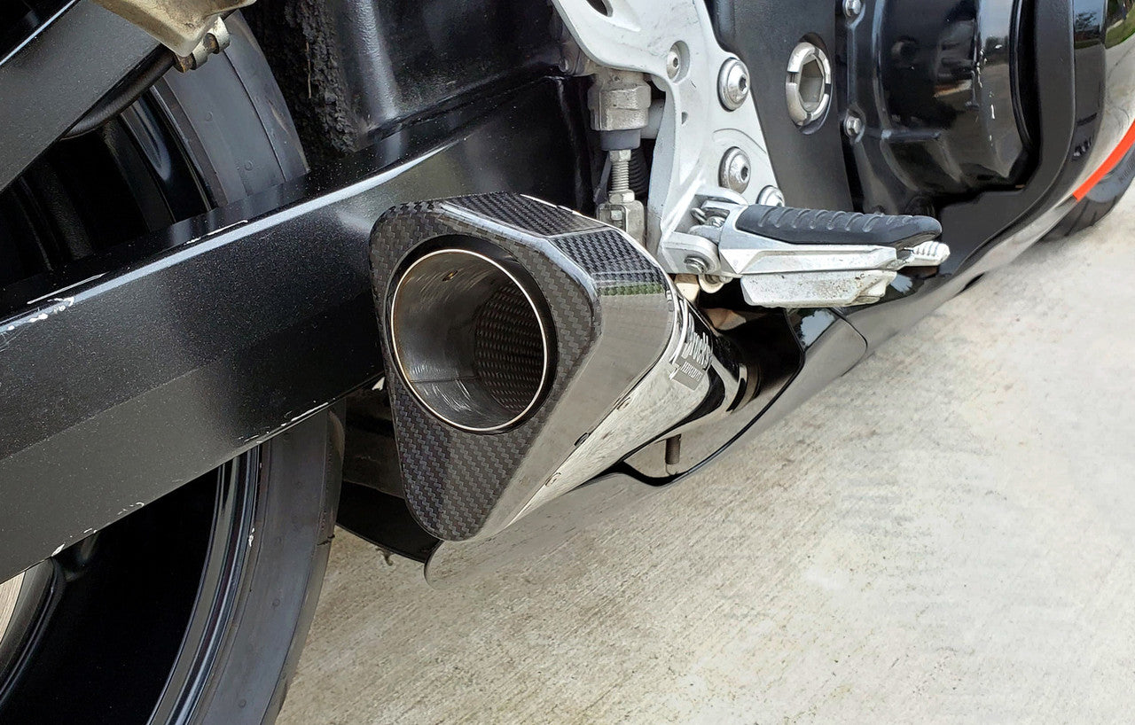 Brock's Performance Penta-Carbon Full System 15" Muffler (Polished) Suzuki Hayabusa (99-26)