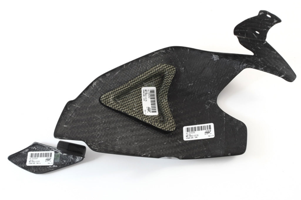 Fullsix Carbon Swingarm Guard with Slider and Shark Fin - Ducati Panigale R/Panigale V2