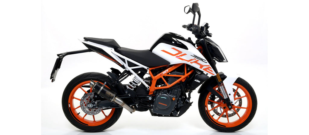 Arrow GP2 "Dark" Slip Ons Kit - KTM 125 Duke/390 Duke