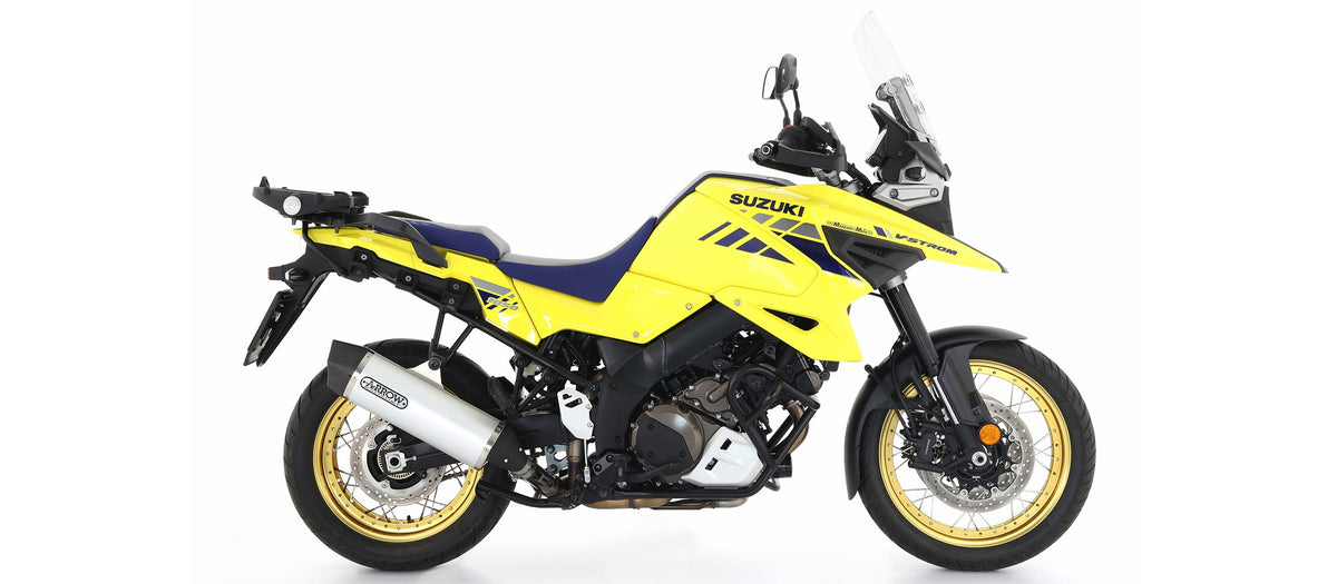 Arrow Maxi Race-Tech Aluminium Slip On with Carbon End Cap - Suzuki V-strom 1000/DL1050 V-Strom 1050