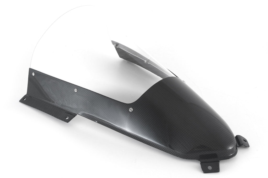 Fullsix Carbon Carbon Windscreen - Clear + 30mm - Ducati Panigale V4