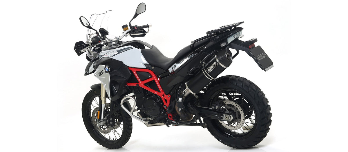 Arrow Maxi Race-Tech Aluminium "Dark" Slip On with Carbon End Cap - BMW F650GS/F800GS