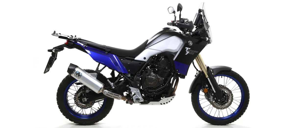 Arrow Indy Race Aluminium Slip On with Carbon End Cap - Yamaha Tenere 700