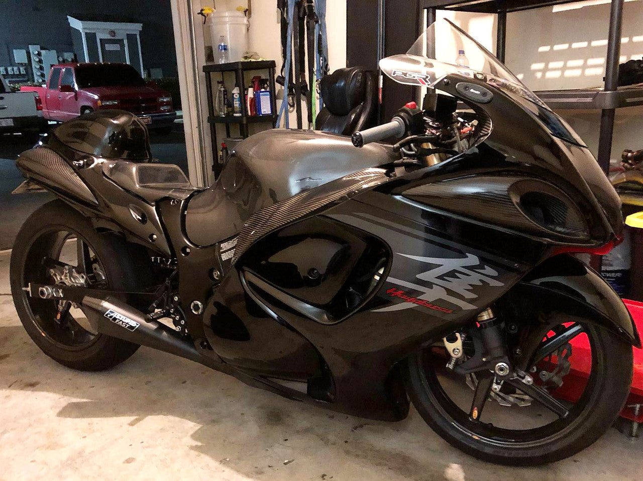 Brock's Performance Penta-Carbon Full System 15" Muffler (Black) Suzuki Hayabusa (99-26)