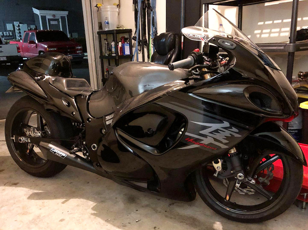 Brock's Performance Penta-Carbon Full System 15" Muffler (Black) Suzuki Hayabusa (99-26)