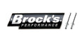 Brock's Performance Logo Plate 5.5in Black w/ Silver Letters (Includes Rivets)