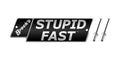 Brock's Performance STUPID FAST Logo Plate 5.5in Black w/ Silver Letters (Includes Rivets)