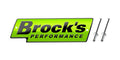 Brock's Performance Logo Plate 5.5in Green w/ Black Letters (Includes Rivets)