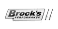 Brock's Performance Logo Plate 5.5in White w/ Black Letters (Includes Rivets)