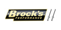 Brock's Performance Logo Plate 5.5in Black w/ Gold Letters (Includes Rivets)