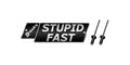 Brock's Performance STUPID FAST Logo Plate 4in Black w/ Silver Letters (Includes Rivets)