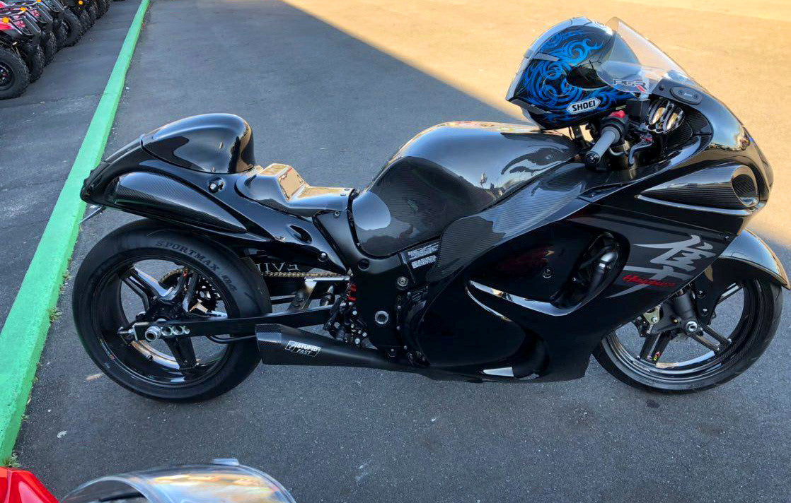Brock's Performance Penta-Carbon Full System 15" Muffler (Black) Suzuki Hayabusa (99-26)