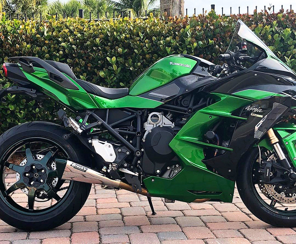 Brock's Performance Penta-Carbon Full System 15" Muffler (Polished) Ninja H2 SX / SE / SE+ (18-26)