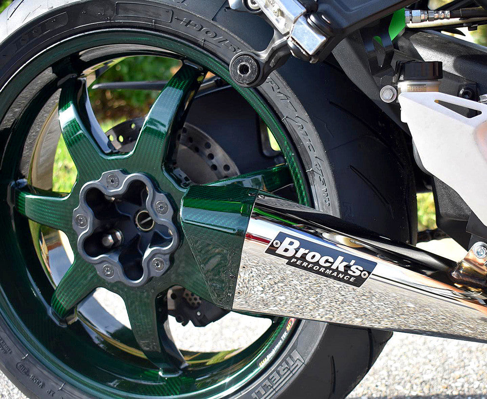 Brock's Performance Penta-Carbon Full System 15" Muffler (Polished) Ninja H2 SX / SE / SE+ (18-26)
