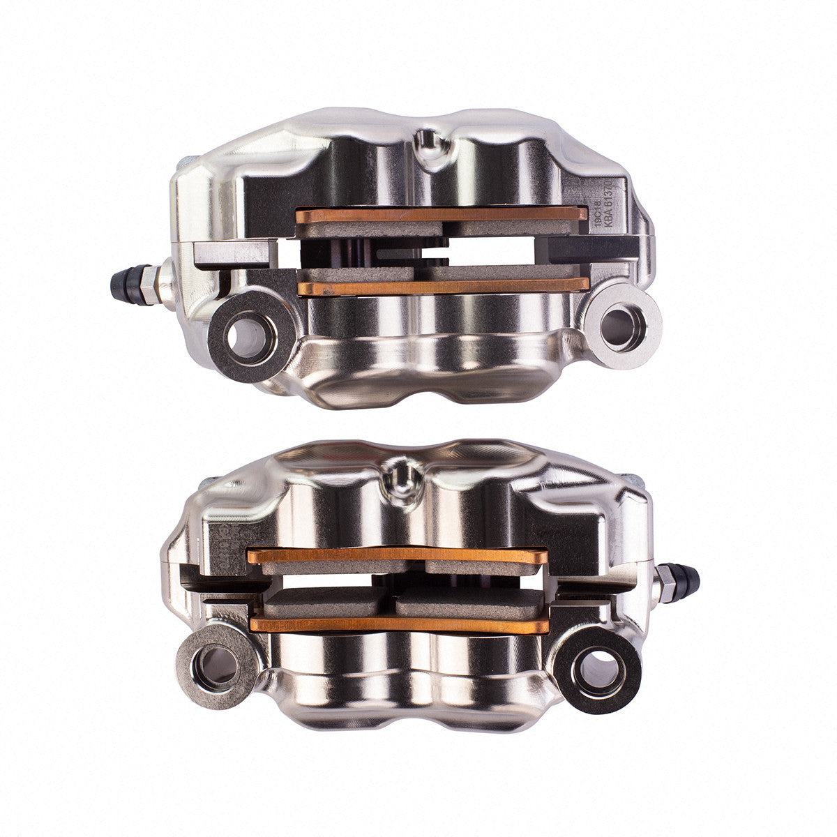 Brock's Performance Brembo GP4-RX Front Caliper Set (108mm Radial) Nickel Plated