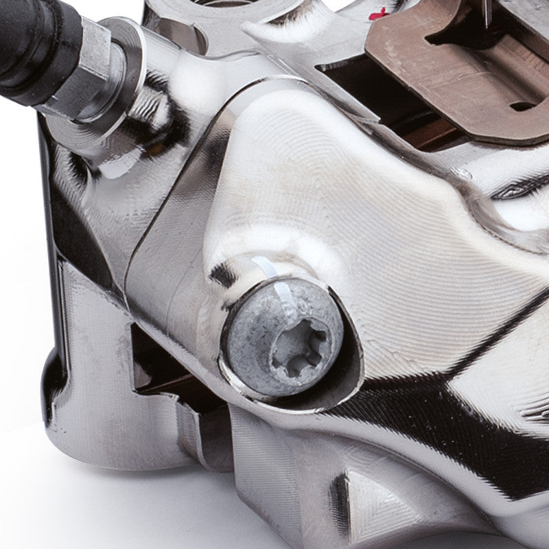 Brock's Performance Brembo GP4-RX Front Caliper Set (108mm Radial) Nickel Plated