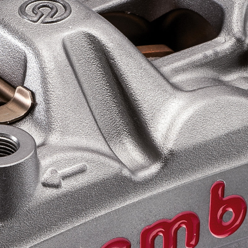 Brock's Performance Brembo M4 Front Caliper Set (108mm Radial) Titanium Grey