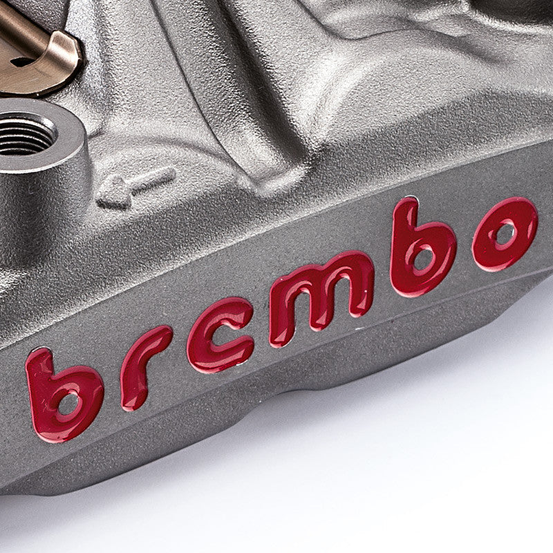 Brock's Performance Brembo M4 Front Caliper Set (108mm Radial) Titanium Grey