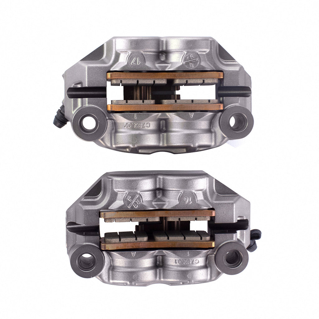 Brock's Performance Brembo GP4-RS Front Caliper Set (108mm Radial) Titanium Grey