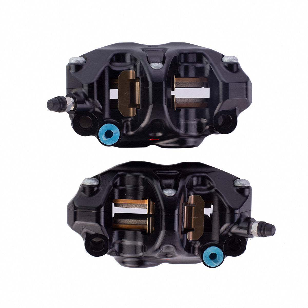 Brock's Performance Brembo .484 Café Front Caliper Set (108mm Radial) Anthracite Black