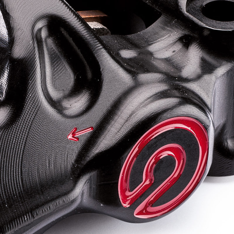 Brock's Performance Brembo .484 Café Front Caliper Set (108mm Radial) Anthracite Black