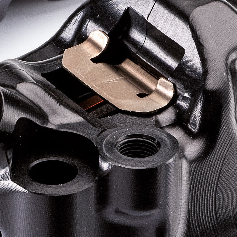 Brock's Performance Brembo .484 Café Front Caliper Set (108mm Radial) Anthracite Black