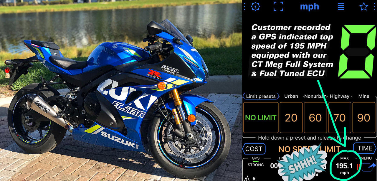 Brock's Performance CT Megaphone Full System w/ 17" Muffler GSX-R1000/R (17-25)
