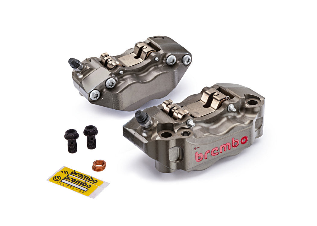 Brock's Performance Brembo HPK-2 Front Caliper Set (108mm Radial) Hard Anodized
