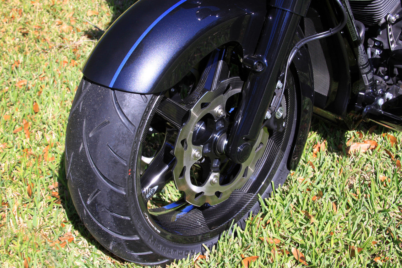 Brock's Performance BST Twin TEK 18 x 5.5 Front Wheel for Spoke Mounted Rotor (Dual Rotor) - Harley-Davidson Touring Models (14-23)