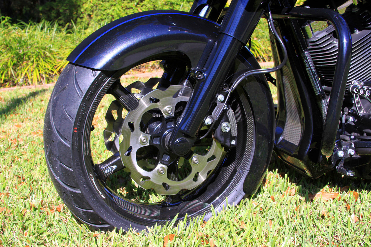 Brock's Performance BST Twin TEK 18 x 5.5 Front Wheel for Spoke Mounted Rotor (Dual Rotor) - Harley-Davidson Touring Models (14-23)
