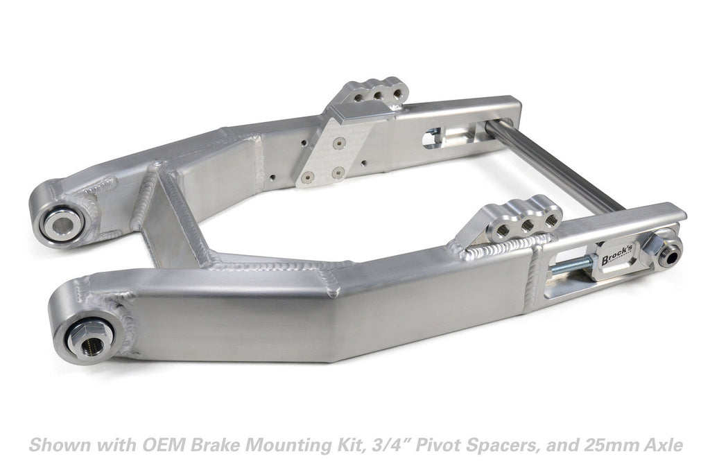 Brock's Performance Performance Dyna Swingarm (Burnished) for Harley-Davidson Dyna (00-17)