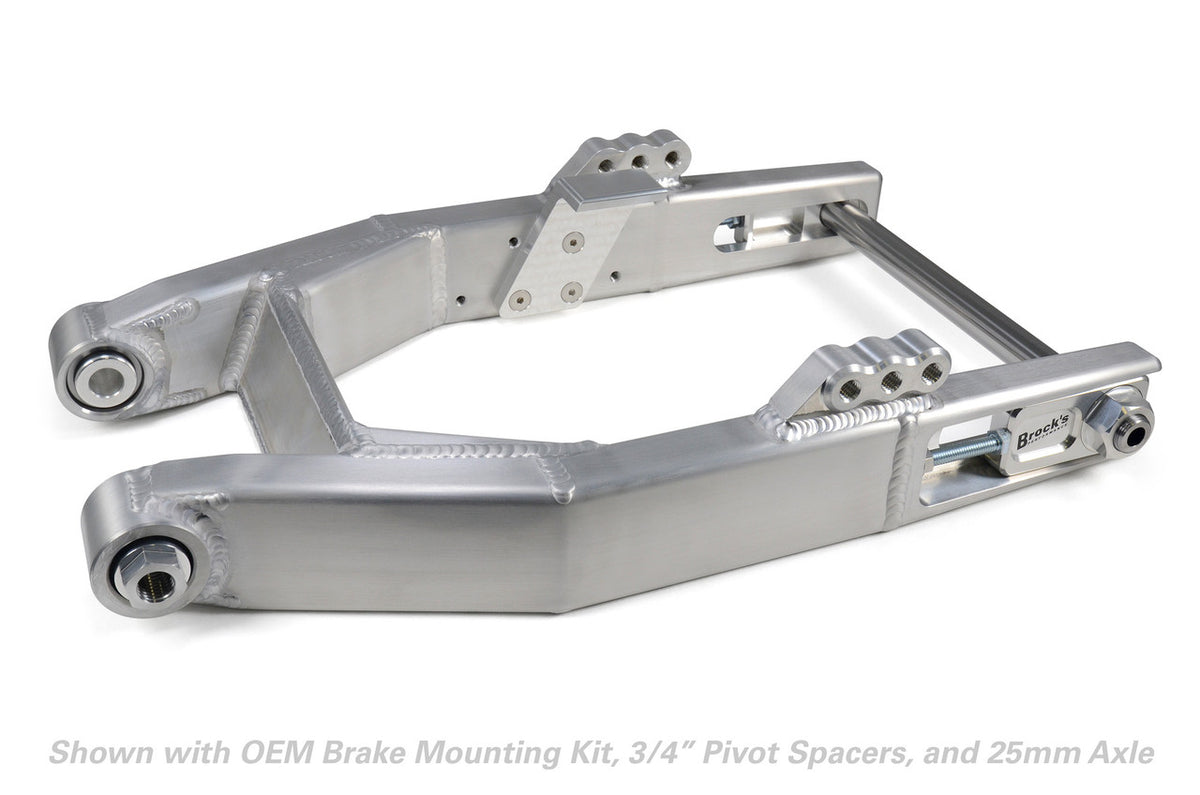 Brock's Performance Performance Dyna Swingarm (Burnished) for Harley-Davidson Dyna (00-17)