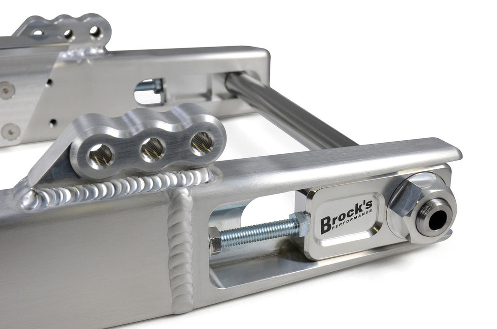 Brock's Performance Performance Dyna Swingarm w/ Peg Mounts (Burnished) for Harley-Davidson Dyna (00-17)