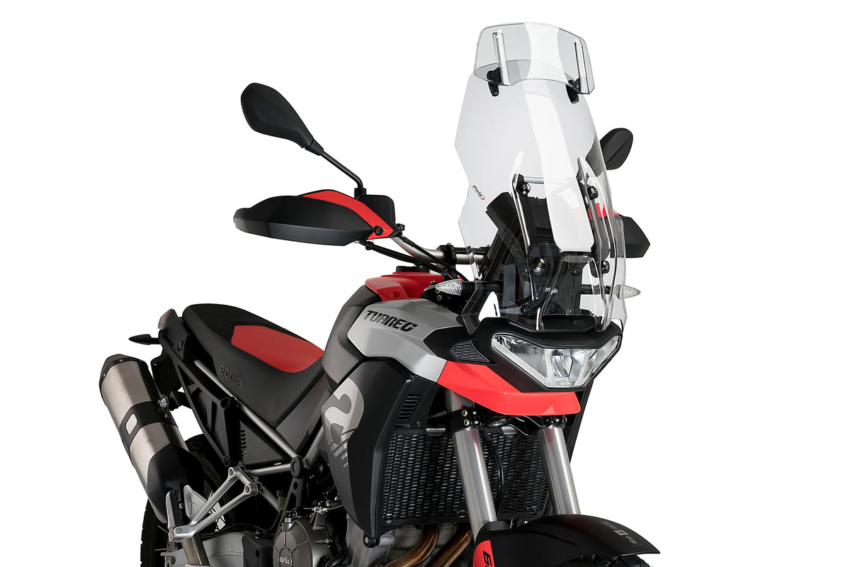 Puig Touring Windshield with Visor - Aprilia Tuareg 660 2022-Present
