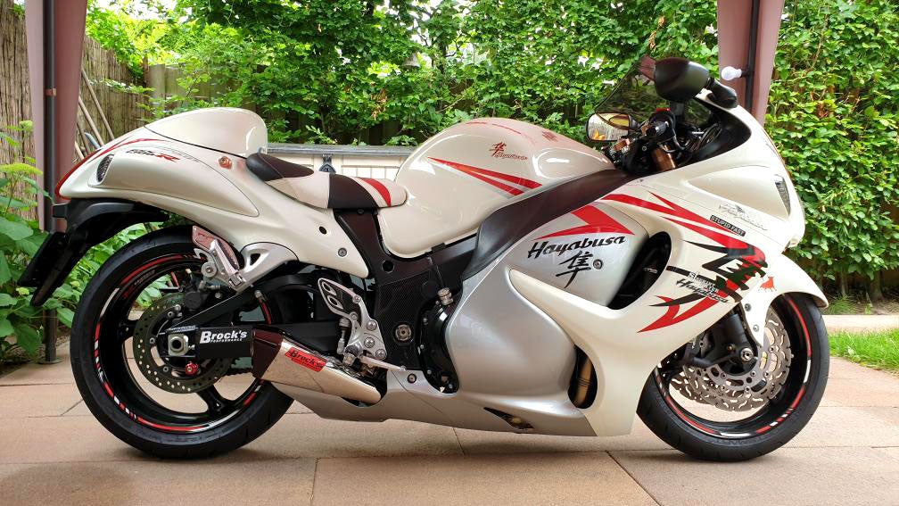 Brock's Performance Penta-Carbon Full System 15" Muffler (Polished) Suzuki Hayabusa (99-26)