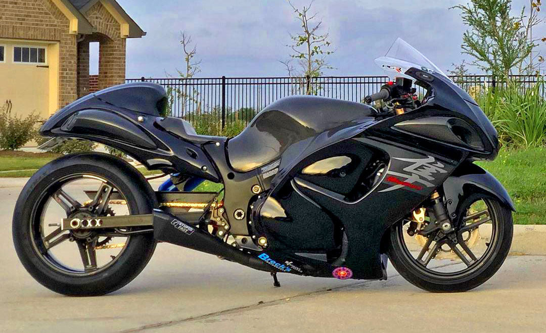 Brock's Performance Penta-Carbon Full System 15" Muffler (Black) Suzuki Hayabusa (99-26)