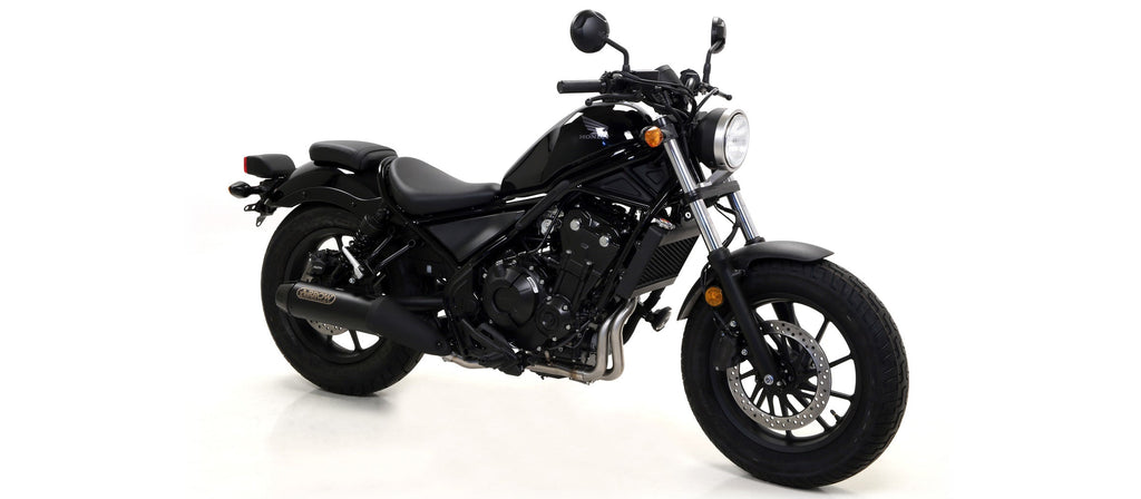Arrow Rebel Slip On with Carbon Fiber End Cap - Honda CMX500 Rebel 500/CMX500 Rebel 500 ABS