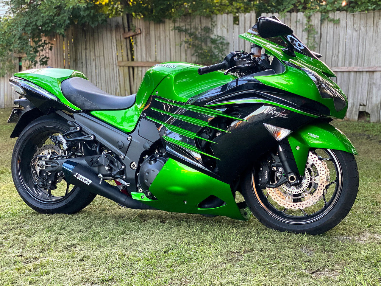 Brock's Performance Penta-Carbon Full System 15" Muffler (Black) ZX-14R (12-25)