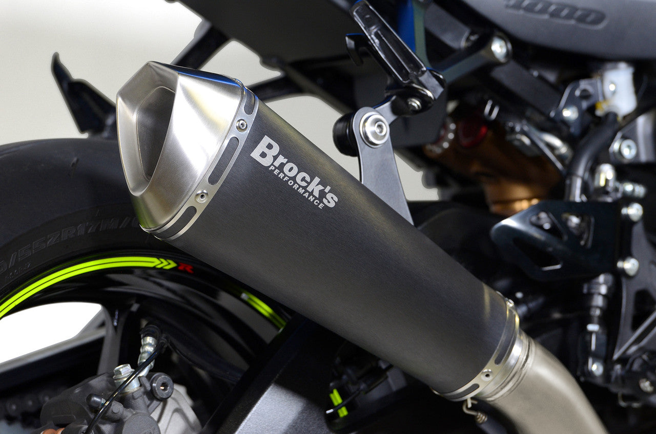 Brock's Performance Replacement Muffler Predator Electro-Black GSX-R1000/R (17-25)